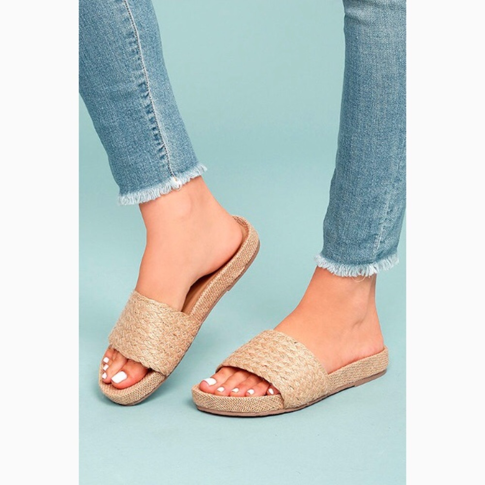 MIA Linara Natural Slide Sandals 🖤
